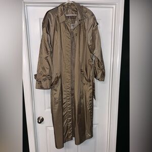 Vintage Coat Works Women’s Trench Coat with Buttons Size 10
